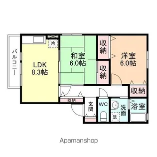 東雲館【2階】の間取り