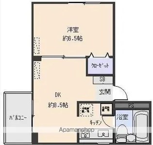 ル・レーヴ久我山【305号室】の間取り