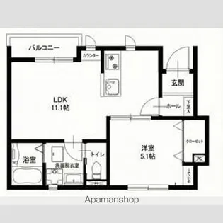 リーブルファイン一宮市乾町Ⅱ 2号棟【1階】の間取り