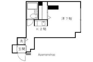 スタジオーネ桂【402号室】の間取り