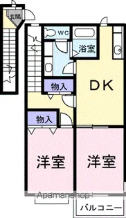 ソレアードM【2階】の間取り