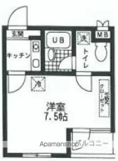 東京都世田谷区世田谷1丁目【マンション】の間取り