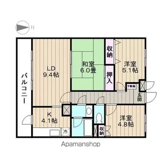 パインホームズ【1階】の間取り