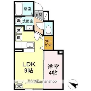 グランモア三好 A【1階】の間取り