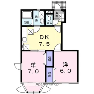 フォルム21A棟【1階】の間取り