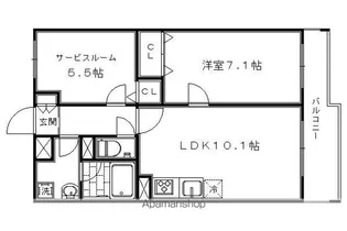 エスポアール西大路【1階】の間取り