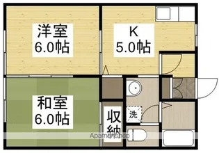 エスポワールマキ【1階】の間取り