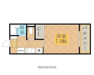 浜中マンション【602号室】の間取り