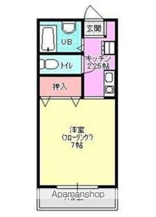 ジャストモアナ【206号室】の間取り