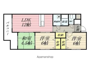 サン ファミール【2階】の間取り