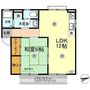 シェスタ白石【2階】の間取り