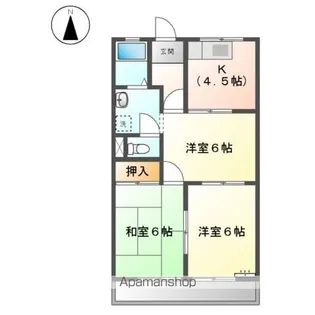 メゾンエクセルⅡ【1階】の間取り