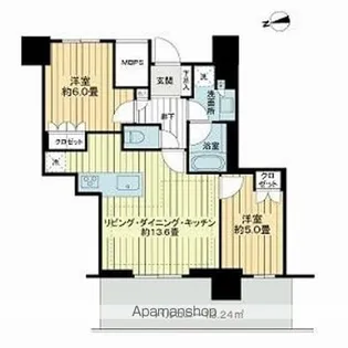 ライオンズタワー柏【21階】の間取り