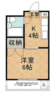 岩渕ハイツ【3階】の間取り