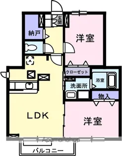 ウォーム郡山【1階】の間取り