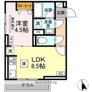 セレスティア羽沢 B棟【1階】の間取り