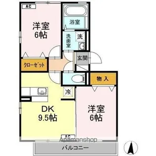 ベルファミーユ【3階】の間取り
