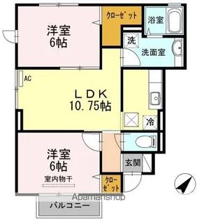 PENNY LANE A棟【1階】の間取り
