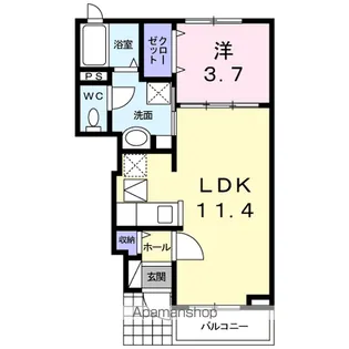 チェリッシュ【1階】の間取り