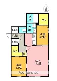 LIVEASE S6W13【3階】の間取り