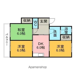 サンライト東刈谷【2階】の間取り