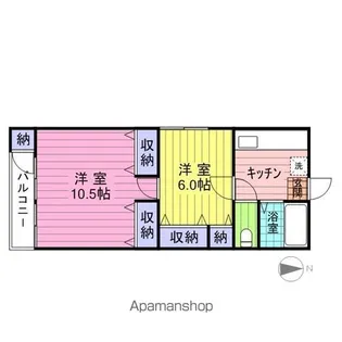 コーポ寿【1階】の間取り