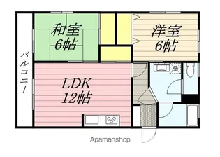 コーポ清風台【1階】の間取り