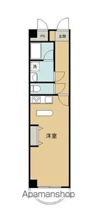 インペリアルサーフ【6D号室】の間取り