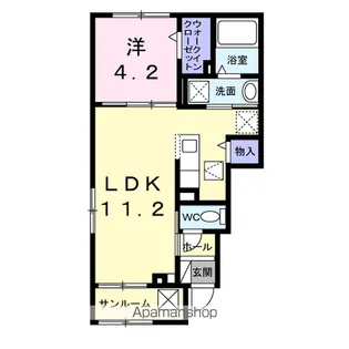 ロテュス【1階】の間取り