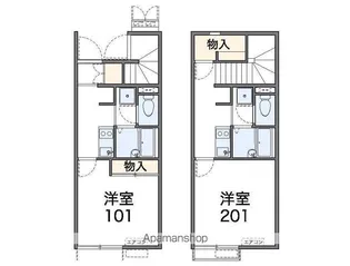 レオネクスト岩澤【1階】の間取り