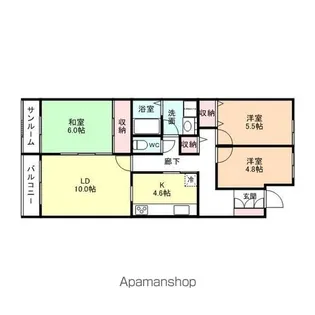 ECRU TAKAOKA【503号室】の間取り