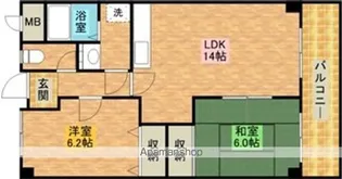 ノースヒルズ【402号室】の間取り