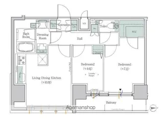 ワンルーフレジデンス板橋大山【12階】の間取り