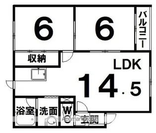 ヴィラ・フローレンス【107号室】の間取り