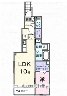 ヒカルサ土浦神立イーストⅡ【1階】の間取り