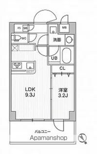 ドゥーエ曳舟【3階】の間取り