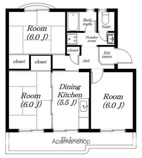 メゾン唐崎【202号室】の間取り