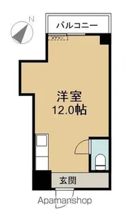 サンシティ金池【810号室】の間取り