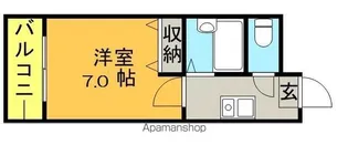 シャトー太宰府【208号室】の間取り