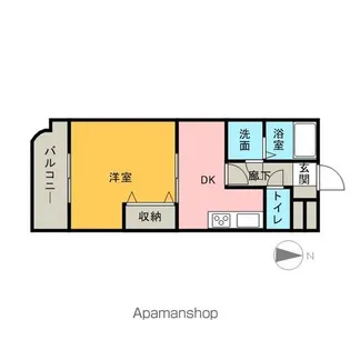 サンモールマンション如水【207号室】の間取り