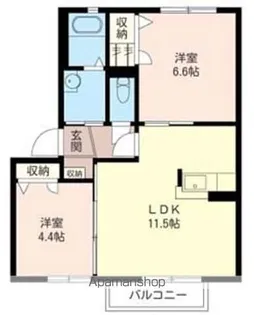 オプティモA【2階】の間取り
