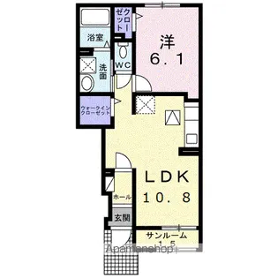 カーサ ベル【1階】の間取り