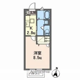 シャーメゾン木町【1階】の間取り