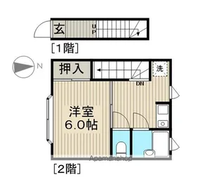 巴荘【201号室】の間取り