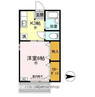 メゾン南万々【1階】の間取り