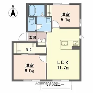 ガーデンパレス C棟【1階】の間取り