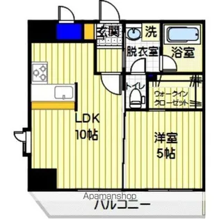 セントラル六本松【9階】の間取り