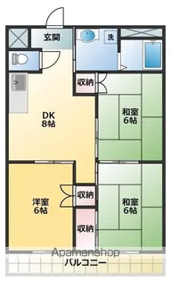 コーポエンゼル【206号室】の間取り