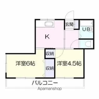 サンシャイン下荒田【4階】の間取り