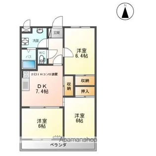 プレジデント岩沼弐番館【3階】の間取り